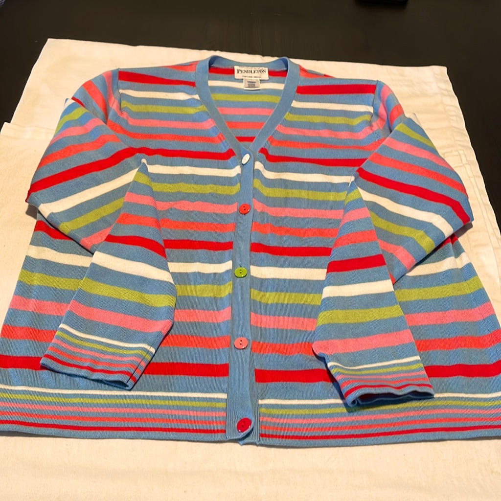 Pendleton CottonLycraNylon CardiganSz L Pendleton CottonLycraNylon CardiganSz L